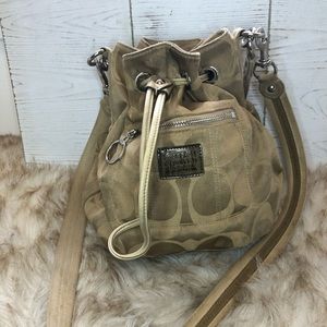 Coach Crossbody Satchel in Gold